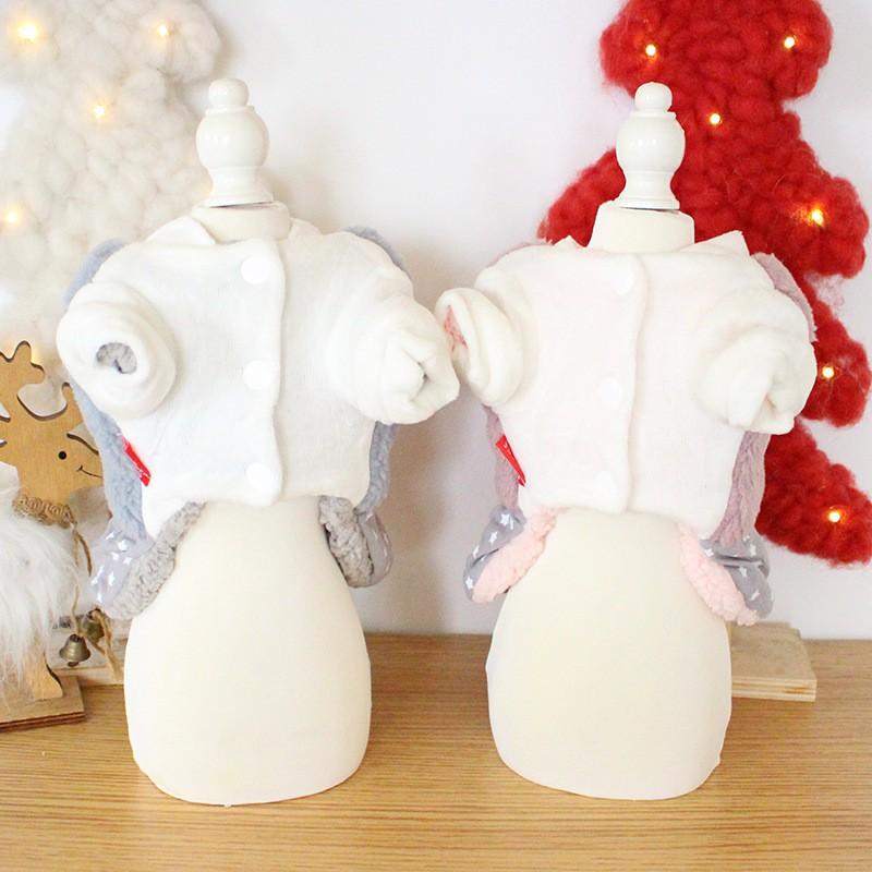 Winter Star Faux Two-Piece Fleece Dress Cat Dog Costume Pet Clothing
