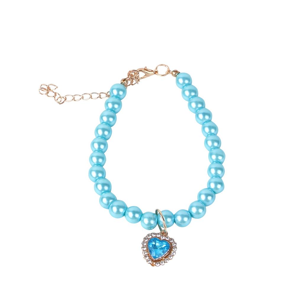 Dog Pearl Collar And Pet Pearl Necklace Set Pearl Collar