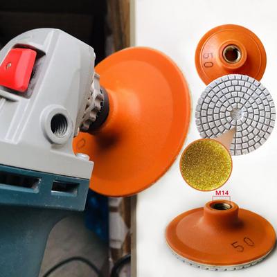 125 Type 50Grit Ceramic Tile Edge Grinding Disc M14 Angle Grinder Dry Polishing Marble Porcelain Granite Chamfer Grinding Edge