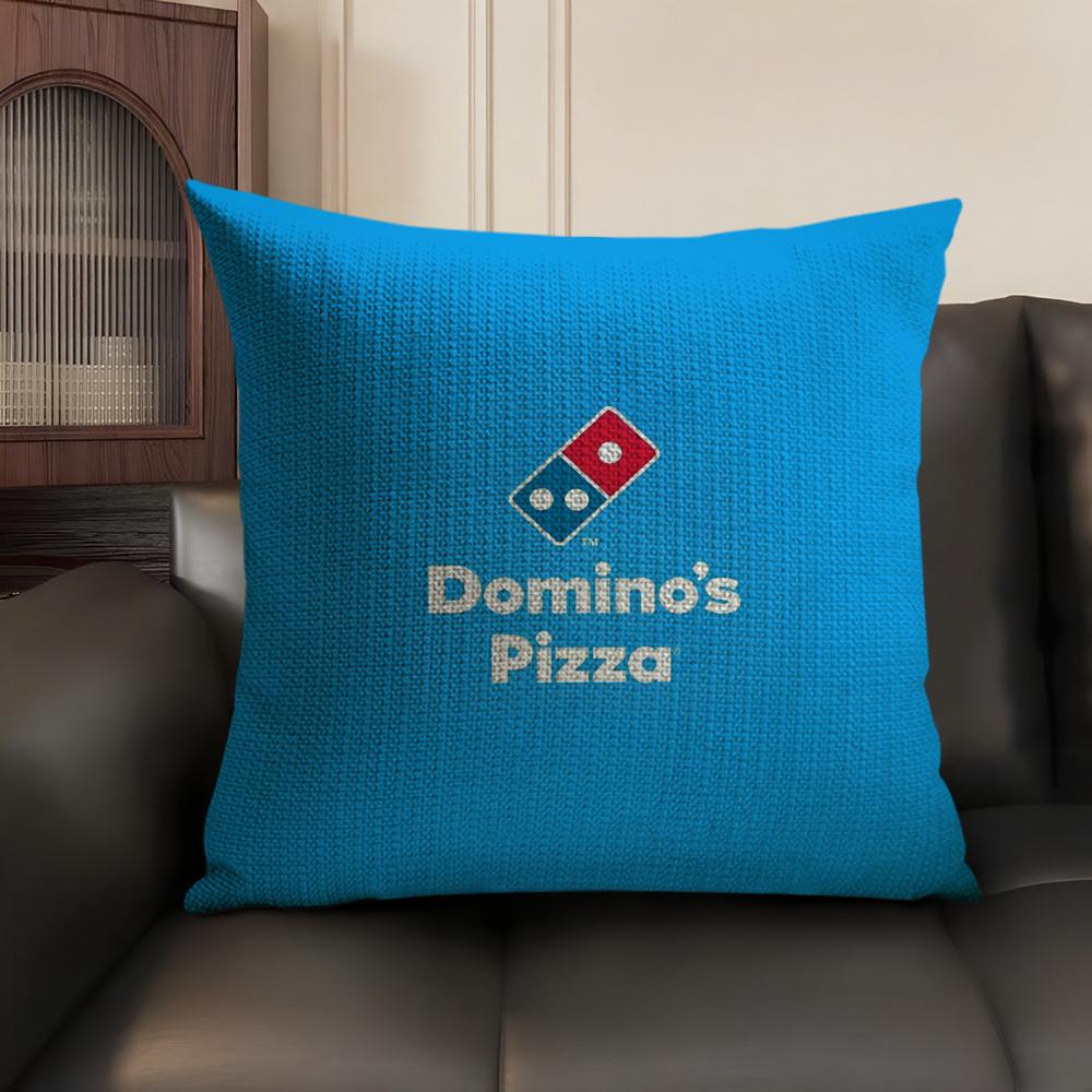 

Food Brand DDominos Pizza Pillow Case DoubleSided Printing Short Plush Sofa Cushion Cover Bedroom Bedside Pillow 30X30cm