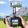 Rotatable Camera Phone Holder Cold Shoe Mount 1/4 Threaded Base For Smartphones Double Joint Adjustment System
