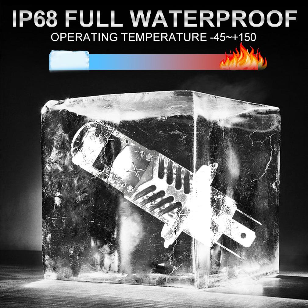 2 Stück H7 H4 Bi-LED Mini Projektorlinse LED Auto Scheinwerferlampen CANBUS HB2 9003 Fernlicht Abblendlicht 80000Lm Nebelscheinwerferlampe 12V Auto Motorrad Mini Linse