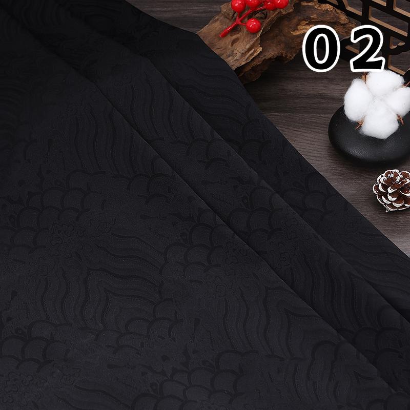 100x150cm Meerwasser Wolke Welle Jacquard Brokatstoff Chinesischer Stil Damast Satin DIY Nähen Hanfu Cheongsam Antikes Kostüm