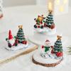 New Resin Santa Claus Small House Decoration Hotel Shopping Mall Showcase Desktop Holiday Scene Decoration
