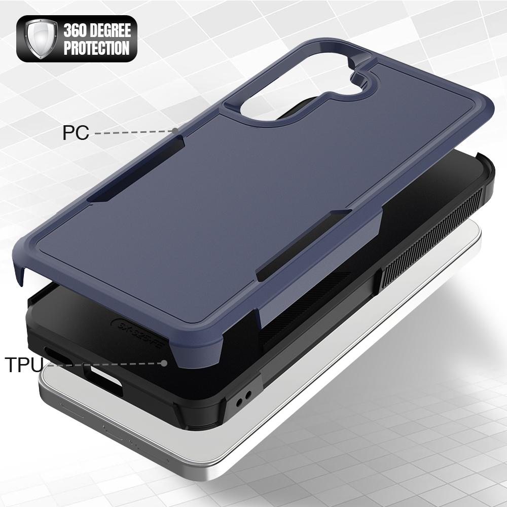 Shockproof Case For Samsung Galaxy S25 FE S25Plus S25+ S25Ultra S25Edge S25FE Funda TPU+PC Dual Layer Protect Cell Phone Cover