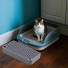 Waterproof Home Kitten Toilet Ramp Pedal with Filter Function Reusable Easy Cleaning Keeps Room Tidy Compact for Home Litter Box