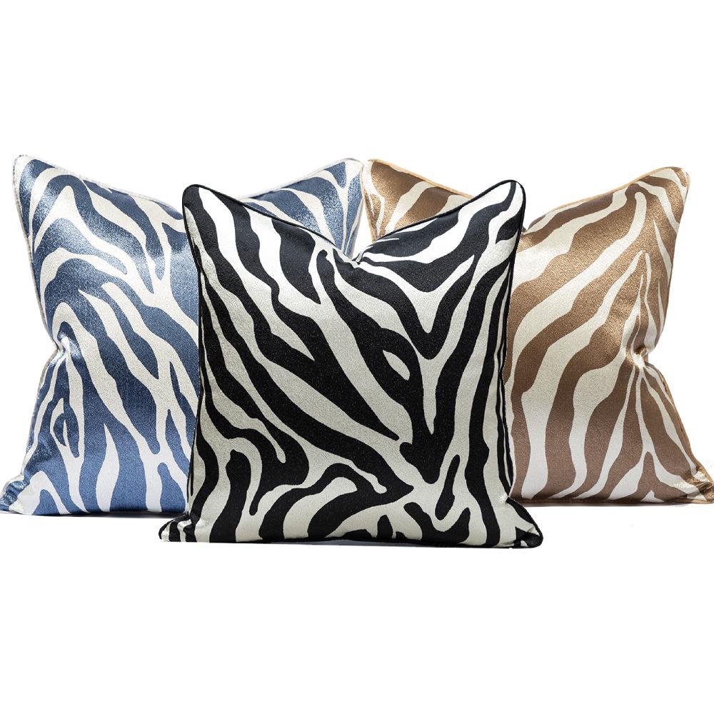 Zebra Stripe High-Precision Sofa Cushion Cover - Custom Soft Decorative Home Decor Pillow Cover