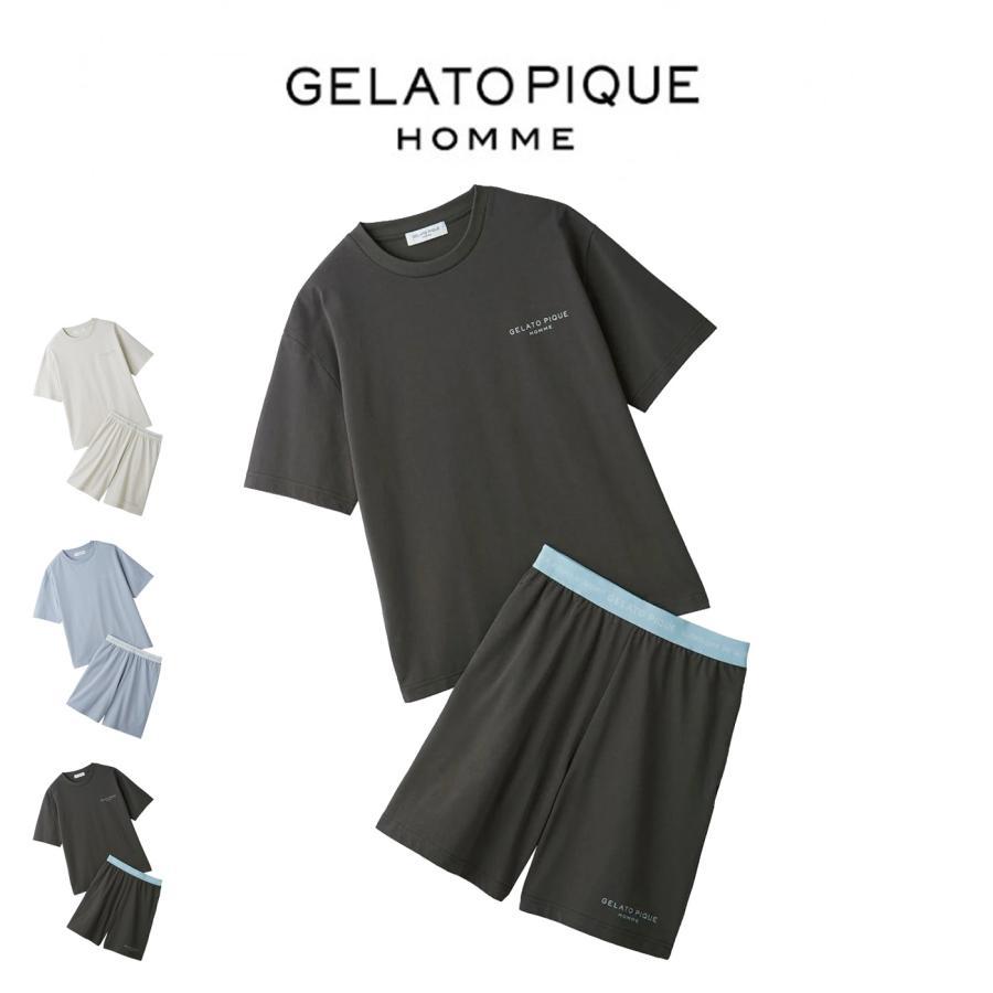 Gelato Pique Homme Cool Touch GIZA Cotton Jersey Setup pmct262940 Men s Gelato Pique Pajamas Loungewear Top and Bottom Set GELATO PIQUE HOMME