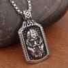 316L Steel Viking Rune Necklace for Men - Celtic Knot Warrior Pendant, Norse Retro Jewelry Gift Gothic Nordic Amulet Accessories