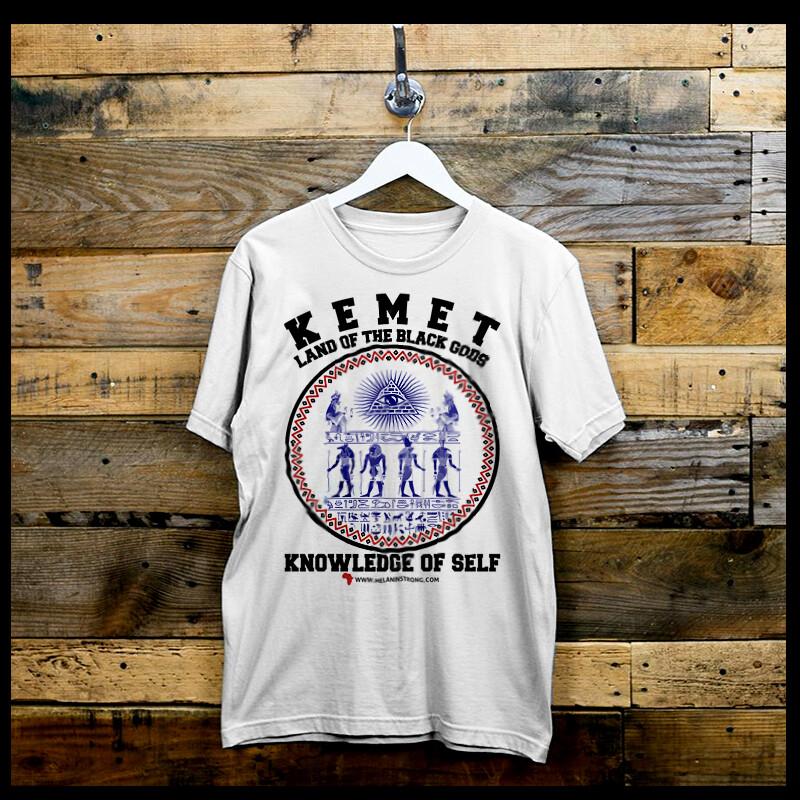 

African Kemet Black God Warrior Marcus Garvey Melanin Sun Pharoah Ankh Unisex T-Shirt XXXXL