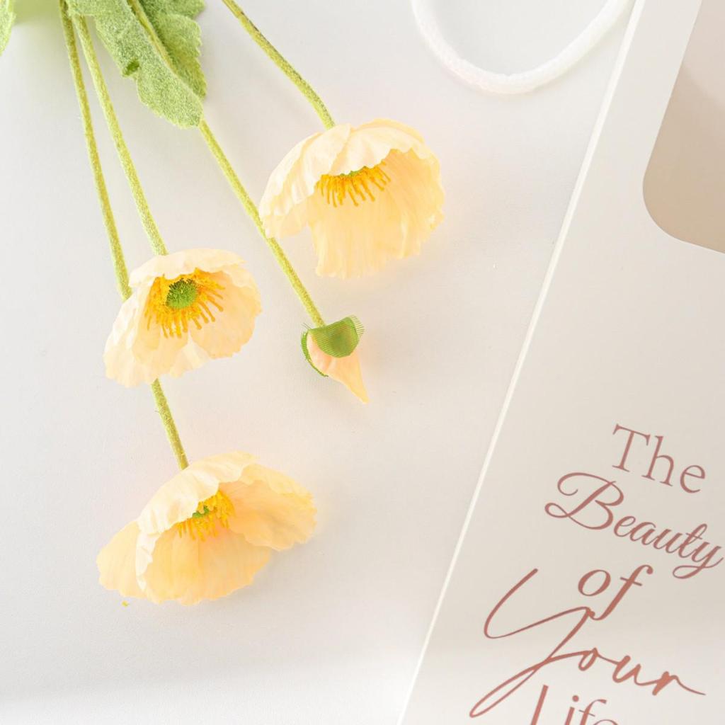 Mother's Day Poppy Gift Box: Faux Flowers for Graduation & Home Decor