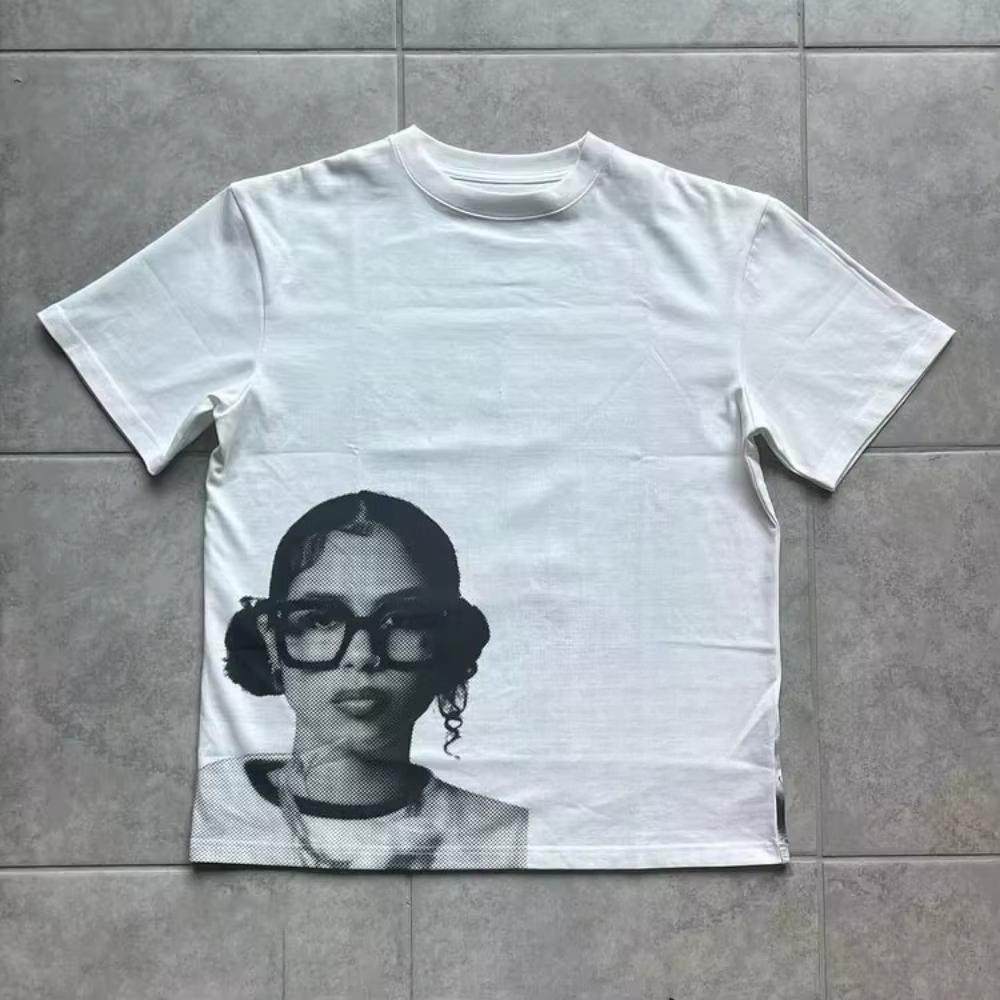 

Уличный бизнес после работы Графика Повседневная футболка с коротким рукавом Мужская Y2K Хлопковая Винтажная Футболка Оверсайз Уличная одежда Женские Топы M