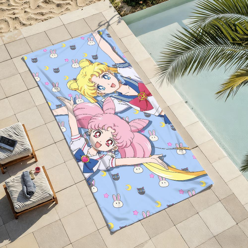 Adventure anime S-SAILOR M-MOON Towel Drying Bath Towel Applicable To Light Swimming Camping Yoga Beach Out