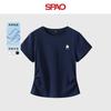 SPAO Damen T-Shirt mit Raffung und unregelmäßigem Saum