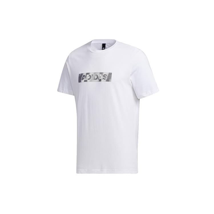 adidas Mh Gfx T Lng Printing Short Sleeve White Men s GH4418 XL