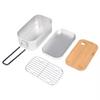 Wandern Camping Kochgeschirr Anodisiert Bento Japanische Bento-Box Überleben Aluminium Lunchbox Feldgeschirr