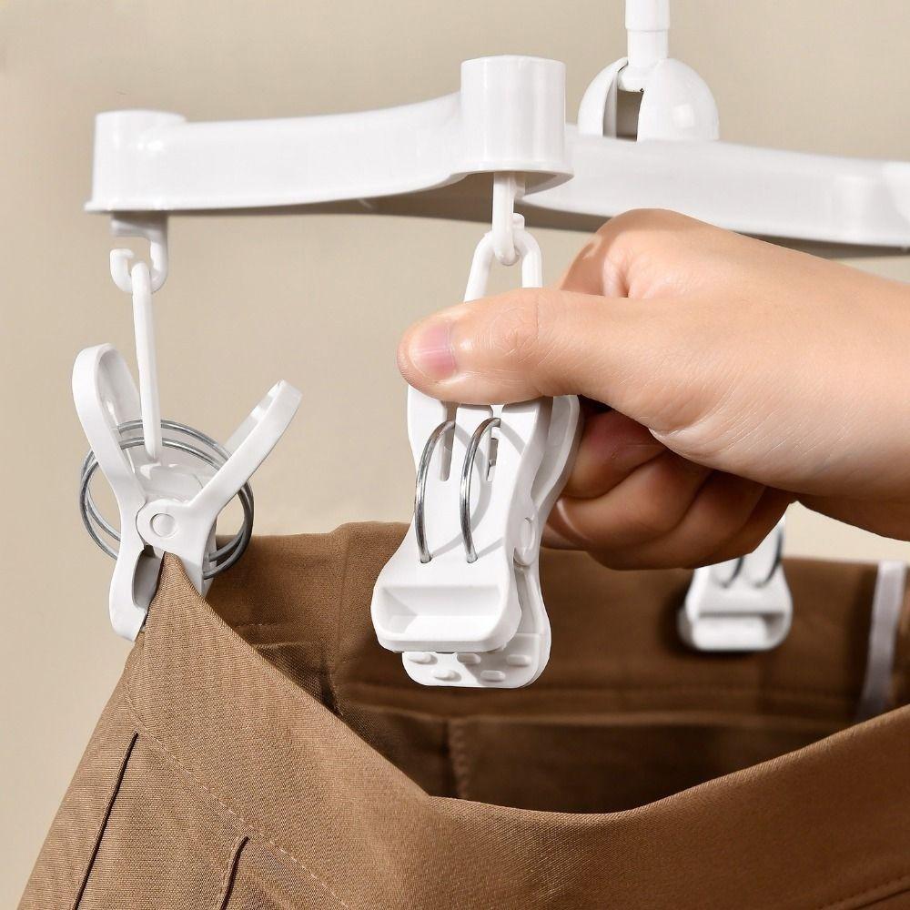 360° Rotatable Underwear Drying Rack Efficient Pants Hanger H Shaped Trouser Hanger  Skirts