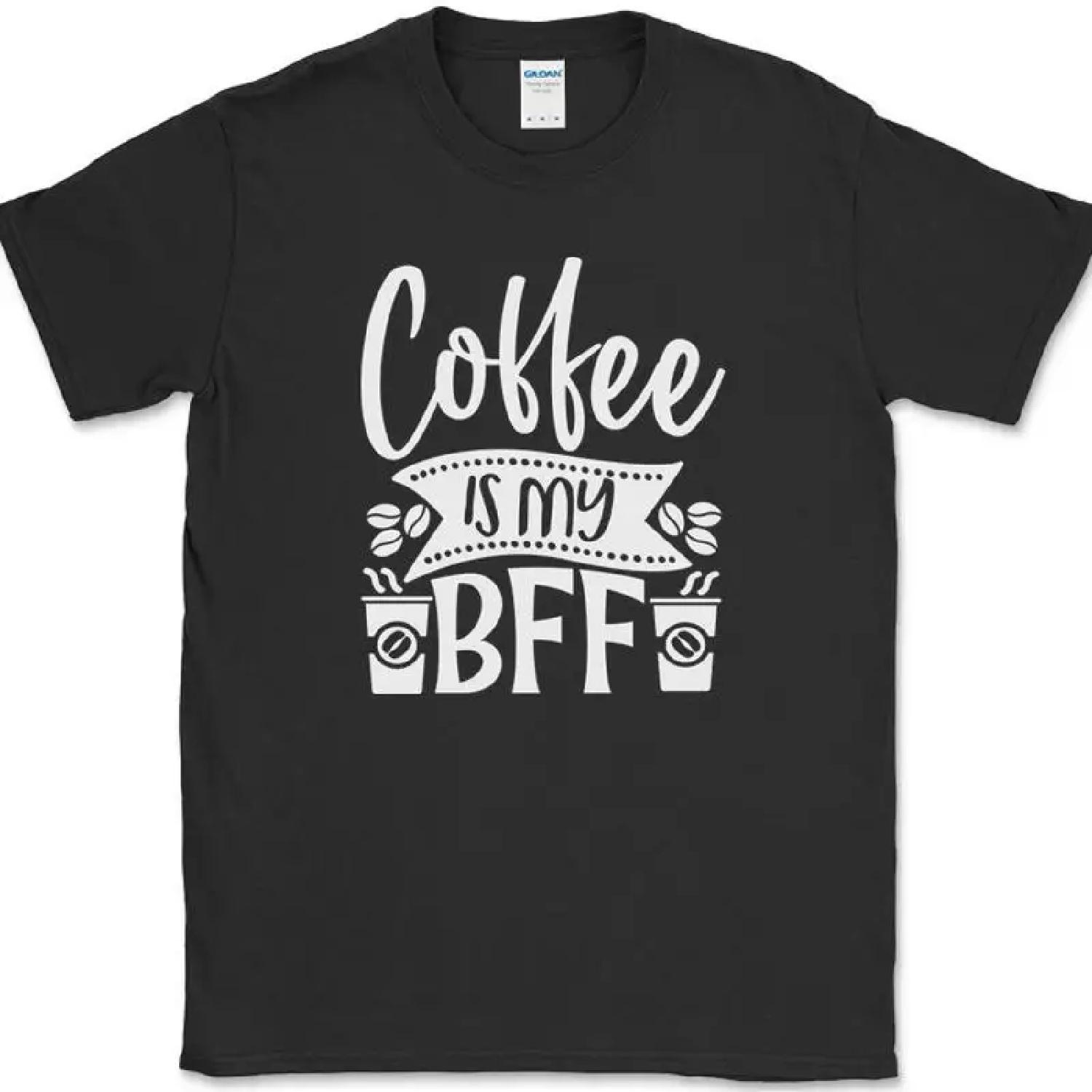 Кофе — мой лучший друг Футболка Смешной Юмор Любитель Кофеина Офисная Текстовая Футболка XXXXXL разноцветный