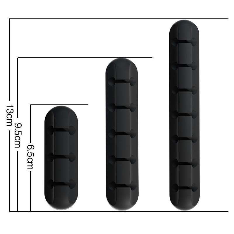 Kabelorganisering Lederholder Fleksibel Usb-kabeloppruller Ryddig silikonklemmer for mus Tastatur Øretelefonbeskytter