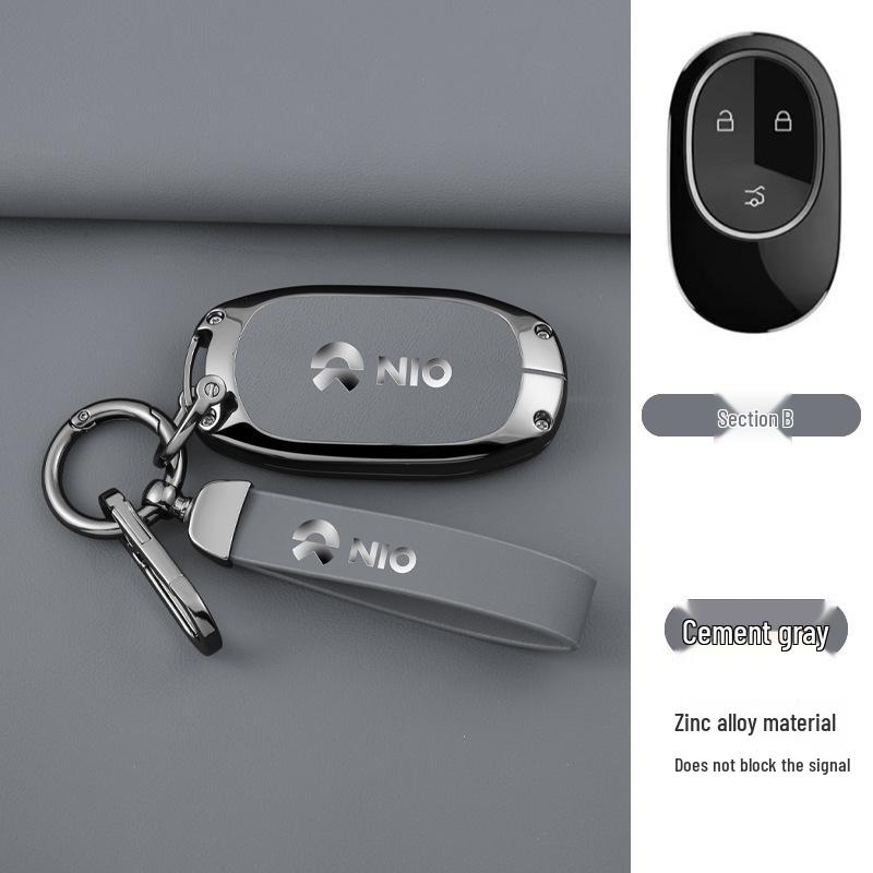 NIO ES6/ES7/ET7/ET5 Creative Metal Keychain for Men & Women - Car Pendant/Bag Charm.
