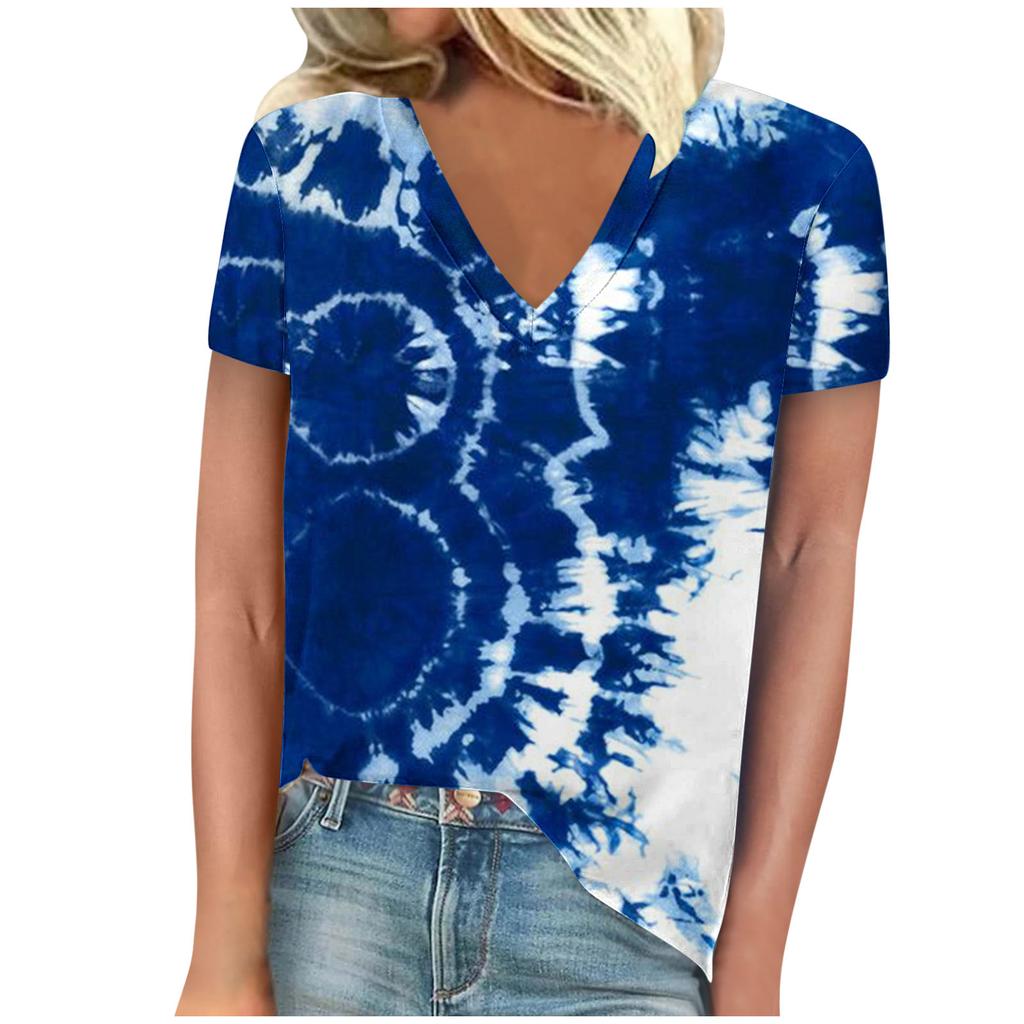 vintage women bee print t shirt short sleeve v neck tops comfortable t-shirts