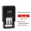 Zhuoda 4810 Automatic Self-Inking Date Stamp, 3.8MM Characters, Adjustable for Chinese & English Dates