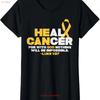 He Can Heal Cancer Awareness God Chiristian Ladies Crewneck T Shirt Vintage Slightly Unisex Breathable Stylish Casual