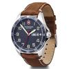 VICTORINOX FIELDFORCE Watch, Stainless Steel Case (316L), Blue Dial, Brown Leather Strap, Gift Item 241848