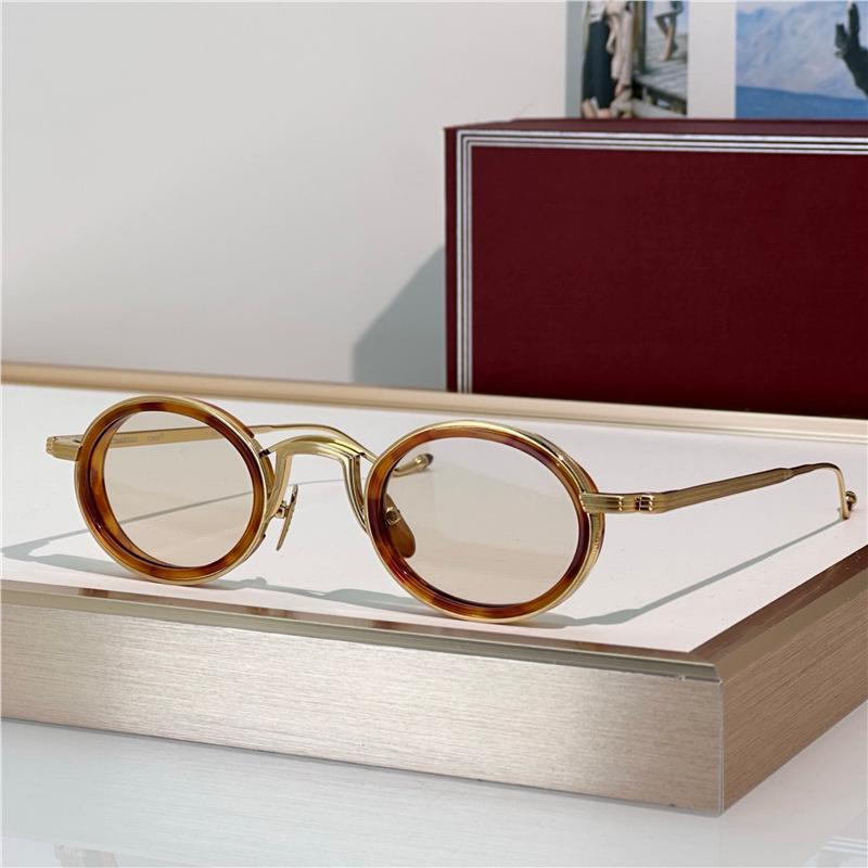 VARDA JMM Oval Metal Sunglasses: Handmade, Unisex, Trendy, Versatile for Casual Wear and Vacation Parties