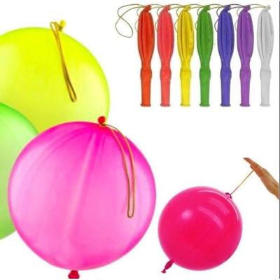 Punch Ball Balloon - Multi-color - 17 Pieces - Elastic - Party - Birthday