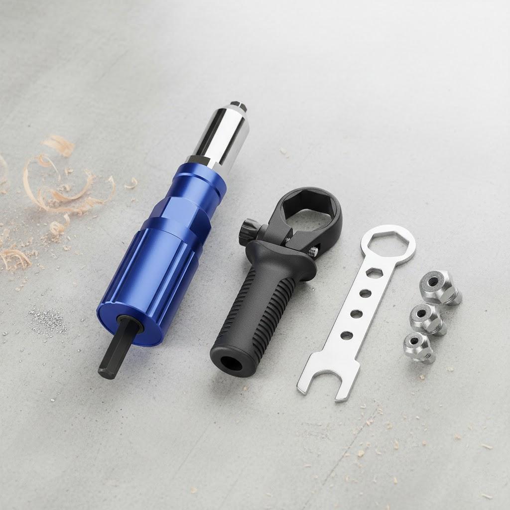 

Electric Rivet Gun Adapter 2.4mm-4.8mm Cordless Rivet Nut Tool Drill Adapter Insert Nut Pull Tool