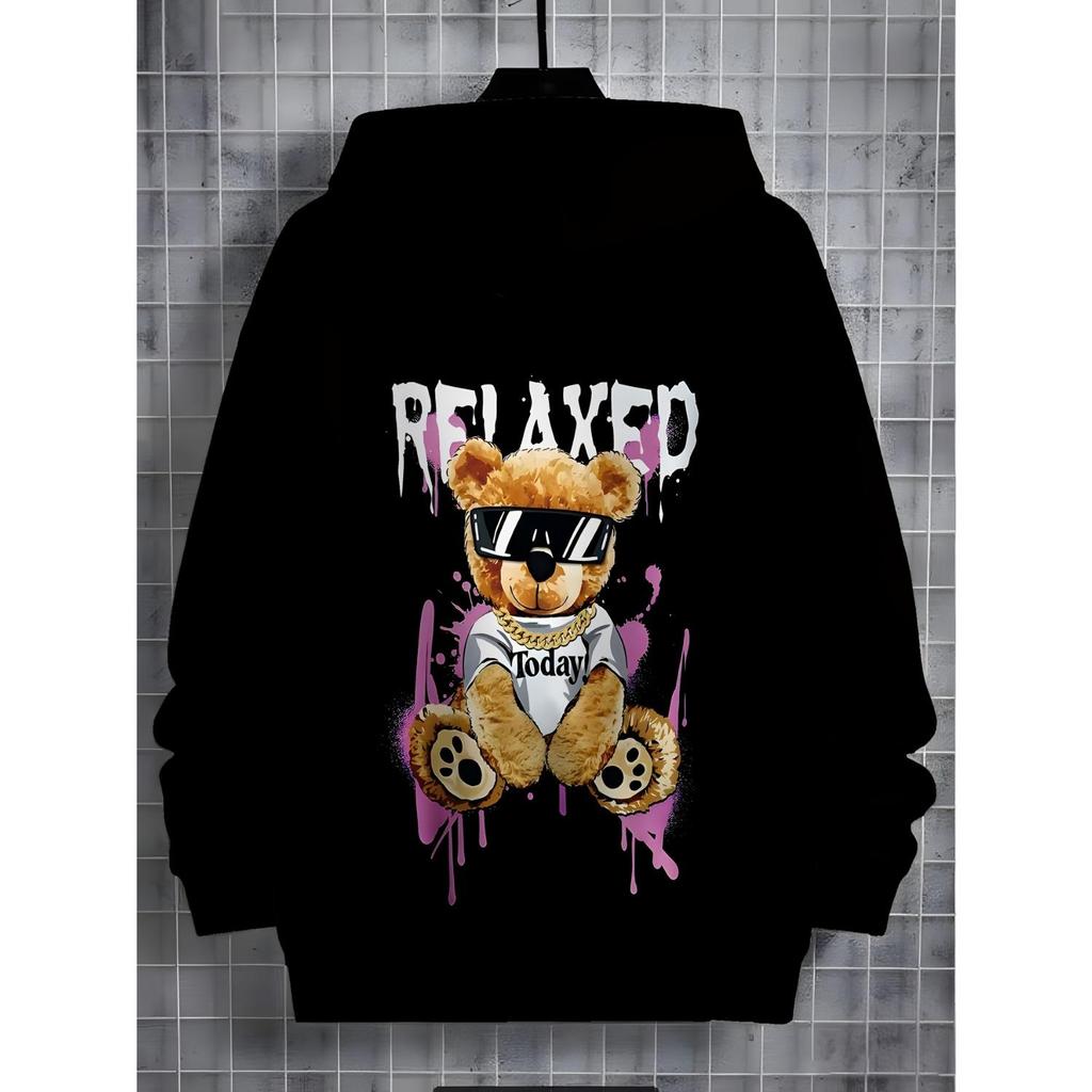 Children's Clothing, Boys' Creative 3D Printed Hooded Sweatshirt, Boys' Casual Sports Long Sleeved Hooded Top