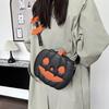 Kürbis Umhängetasche Halloween Kürbis Geldbörse Schultertasche mit verstellbarem Schultergurt