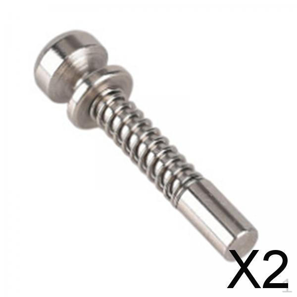 2x Spring Loaded Latch, Replacement Hardware Heavy Duty, Multipurpose Steel Plunger Barrel Bolt for