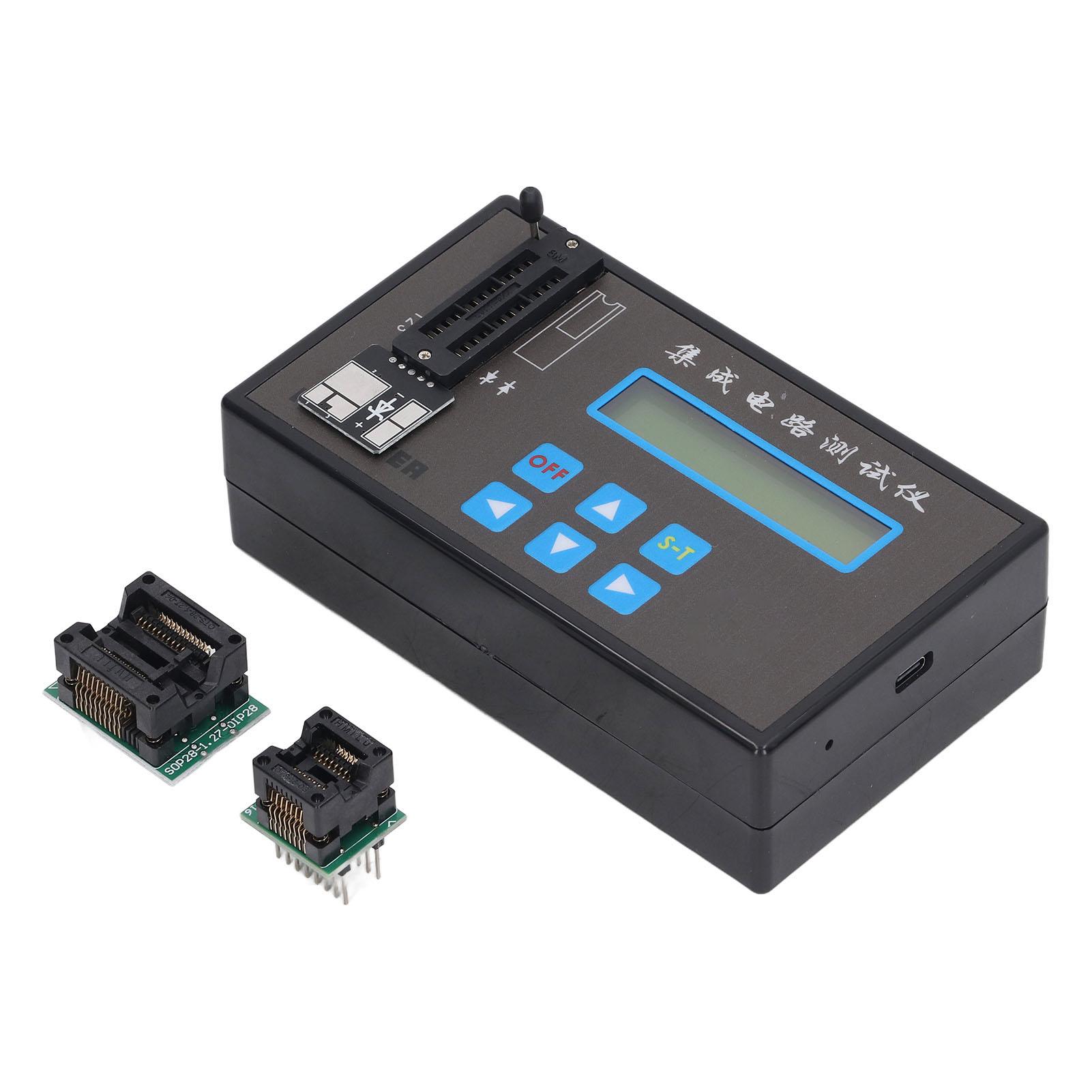 

Handheld LED Screen Display IC Tester Rechargeable Transistor Diode Triode Integrated Circuit