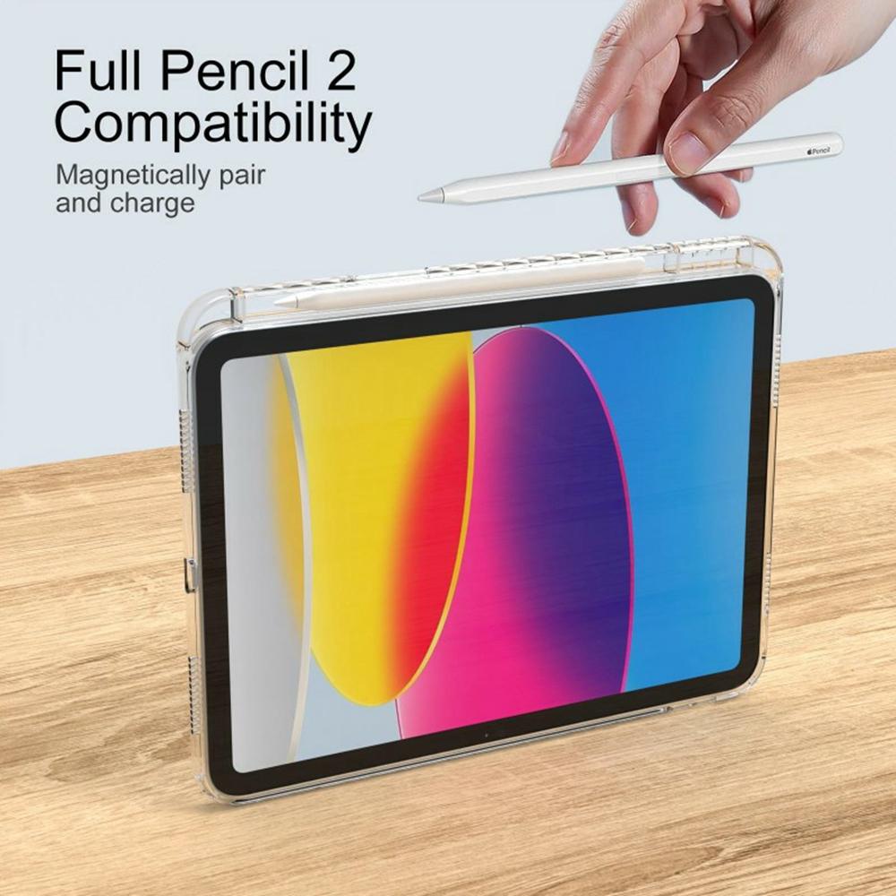 For iPad (2025)/iPad 10.9 (2022) Case Corner Protection Clear Acrylic+TPU Tablet Cover