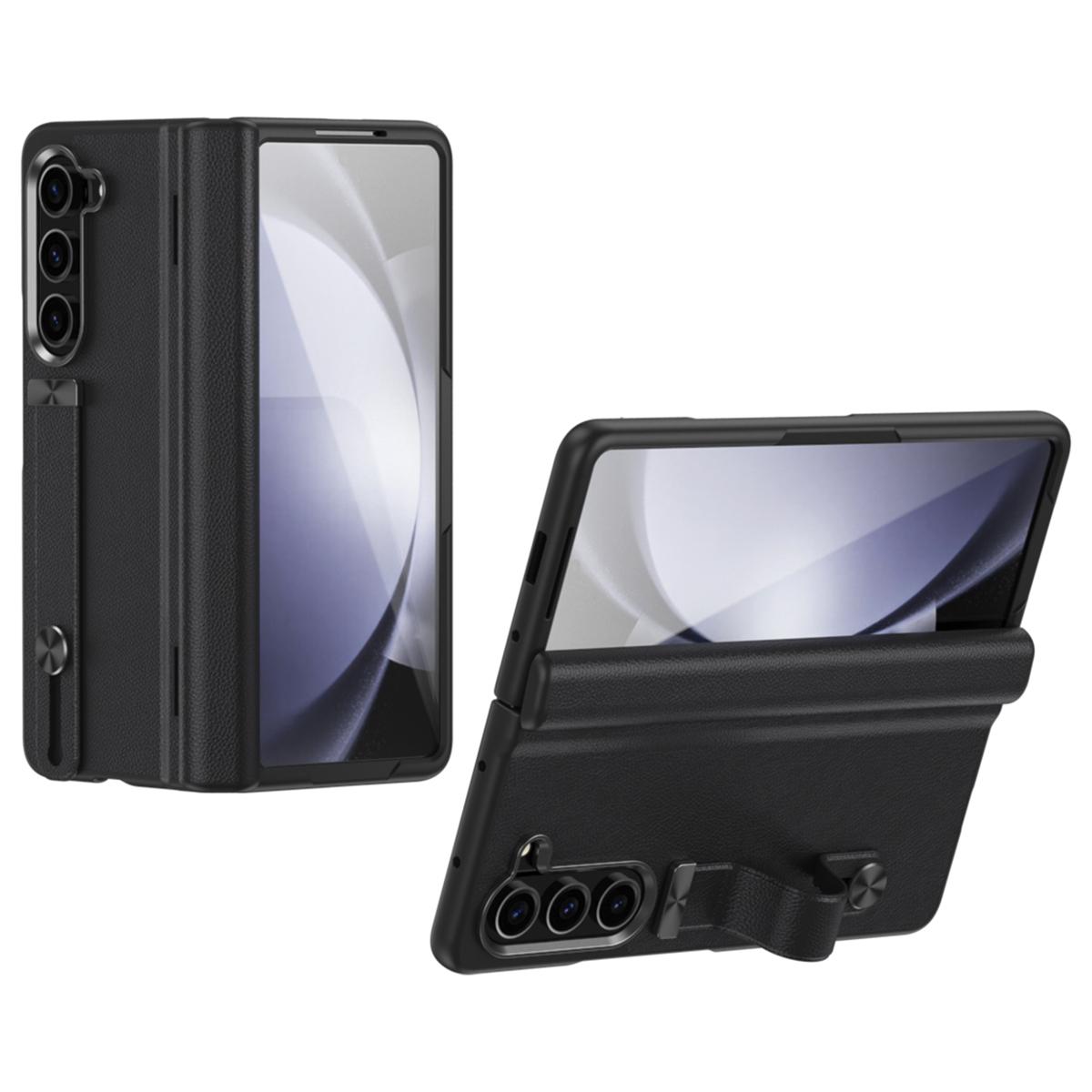 

For Samsung Galaxy Z Fold6 5G Kickstand Case Anti-Drop Hard PC Phone Cover Black