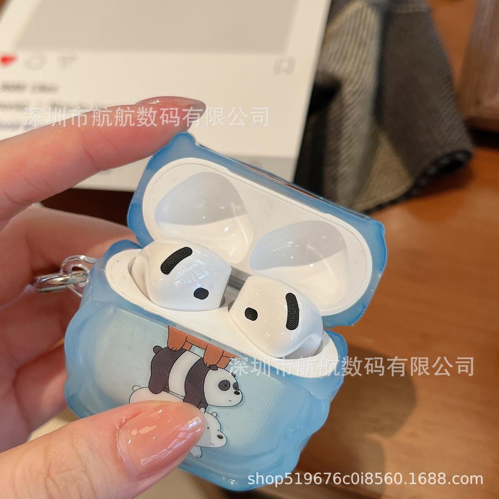 Stacked Bear for Apple AirPods 1 Generation Bluetooth Headset Case Airpodspro1 Generation Wireless Bluetooth Ear