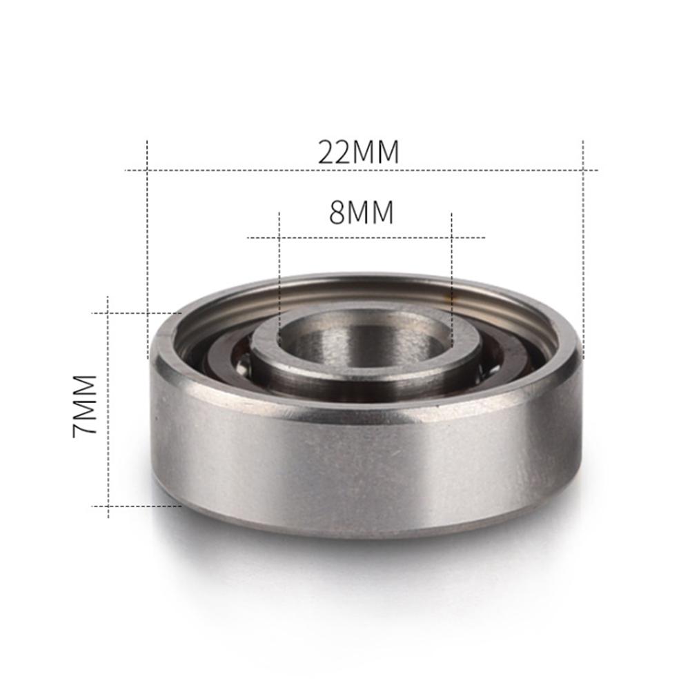 10PCS ABEC-9 608 2RS Roller Skate Wheel Bearing Anti-rust Skateboard Wheel Bearing Red Sealed 8x22x7mm Shaft