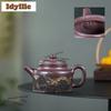 320ml Exquisite Yixing Purple Clay Teapots Handmade Distant Hills De Zhong Pot Raw Ore Mud Kettle Zisha Tea Set Drinkware Gift