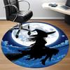 1PCMoon Witch Office Round Area Rug,  Mat Suitable For Office, Under Office Chairs Bedroom Living Room Home Decor, Room Deco