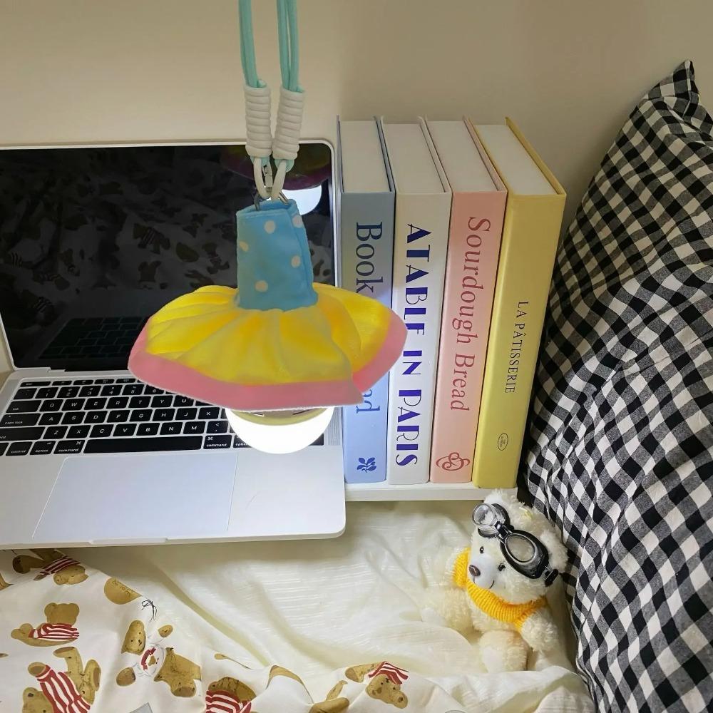 Colorful Hanging Flower Lamp Kawaii Hanging Lantern Bedroom Night Light  Bedhead Decorative