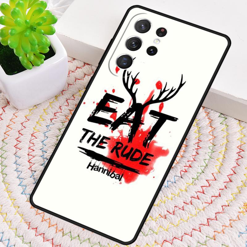 Hannibal Eat The Rude weiche Silikon-Handyhülle für Samsung Galaxy note 10 pro S26 S25 S24 S23 S22 S21 Plus S25Ultra Capa Cover