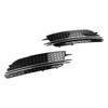 2PCS Front Fog Light Cover Bezel Grill Grille Fit A6 4G C7 2012-2015