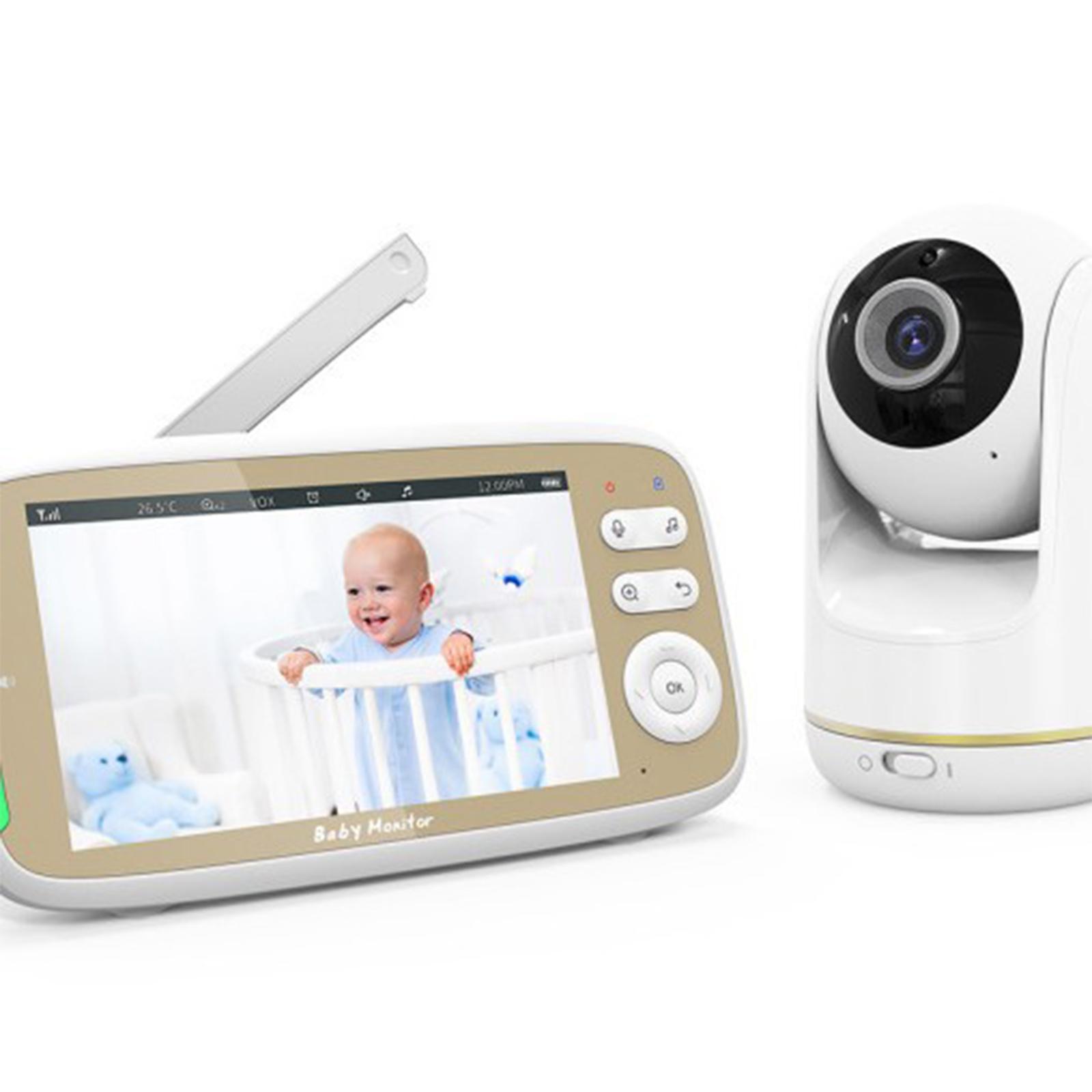 

Радионяня 720P HD Baby Care Радионяня Двусторонняя голосовая связь 5 дюймов бежевый