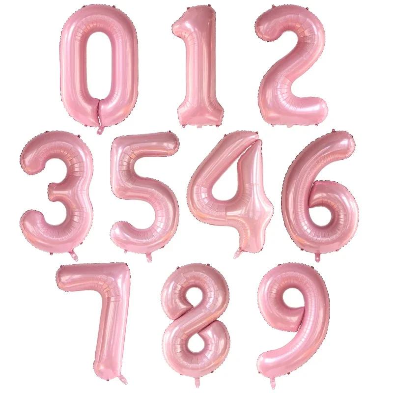 Palloncini Compleanno Grandi in Foil da 40 Pollici Palloncino Numero in Elio 0-9 Buon Compleanno Decorazioni Festa di Matrimonio Baby Shower Figure Grandi Globo