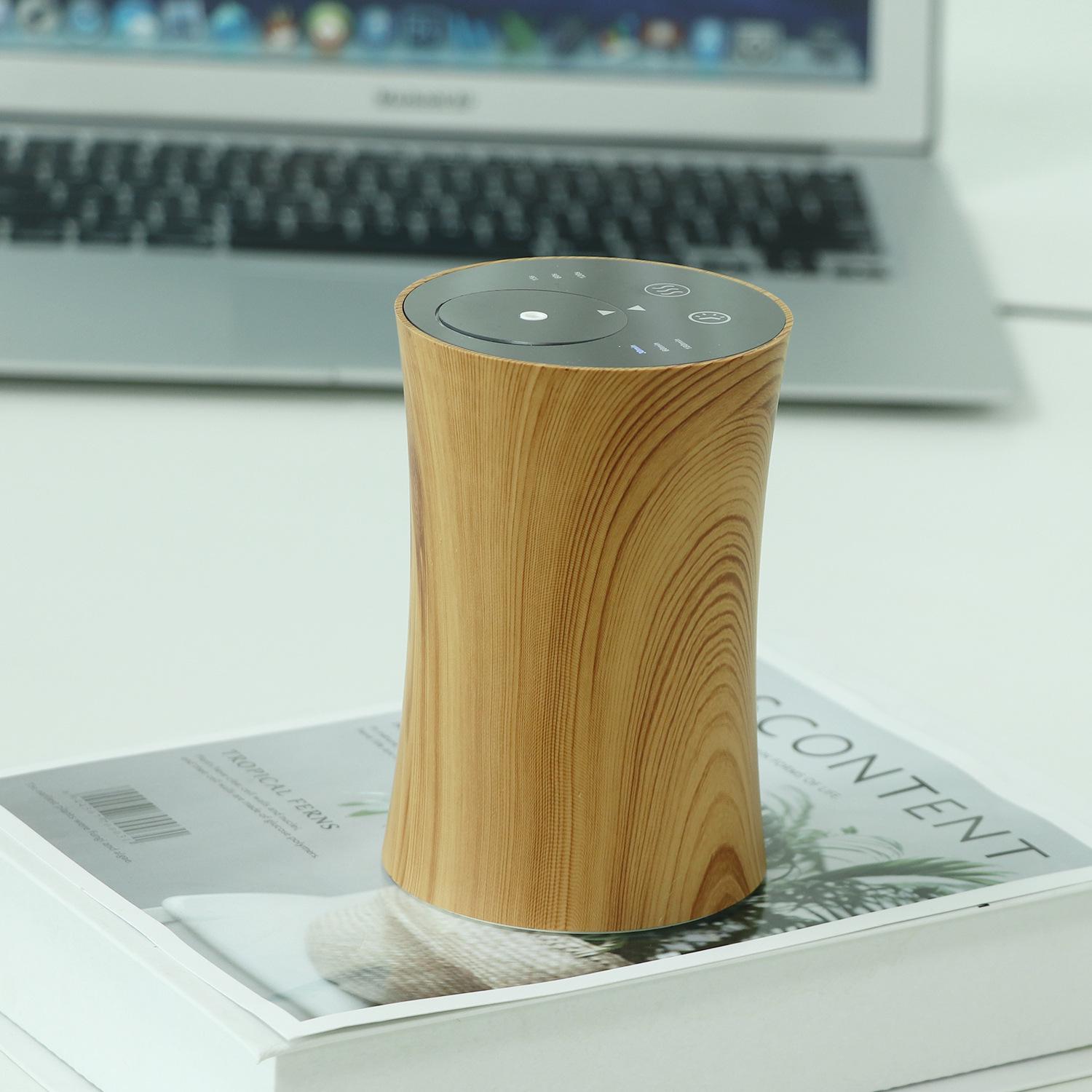 Smart Wood Grain Waterless Aromatherapy Diffuser with Timer USB