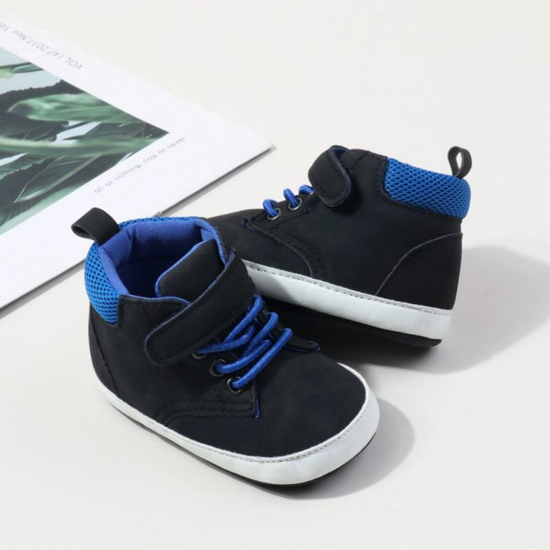 Младенческая детская обувь на плоской подошве повседневная обувь на шнурках детские — фото 3