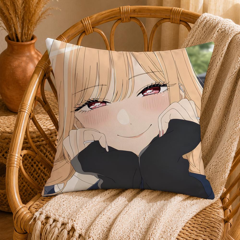 Charming KKitagawa MarinS Cushion Cover Ultra Soft Pillowcase CloudLike Comfort Fabric with Concealed Zipper