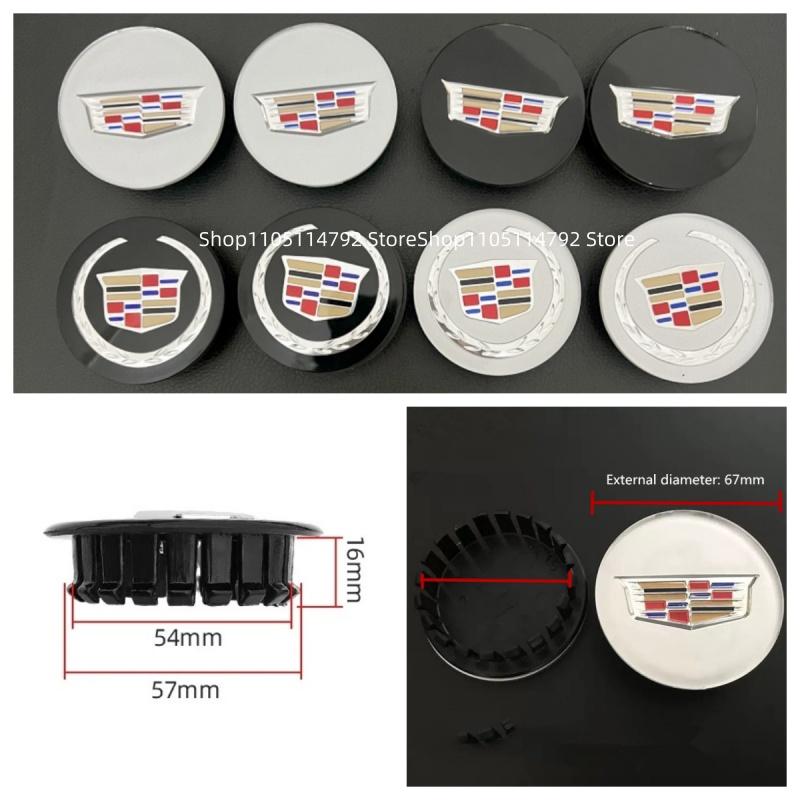 Akrylové ABS 67mm 4ks Krytky středových krytů kol Příslušenství pro Cadillac Escalade XT5 XT6 CT5 CT6 XTS CT4 Auto